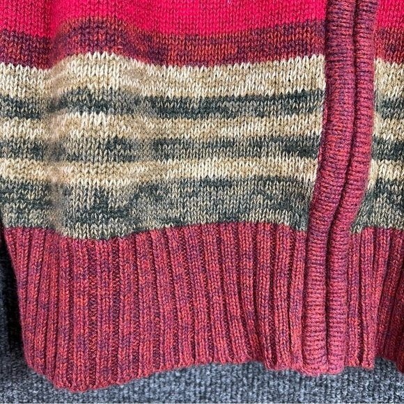 Vintage Tiara International Stripe Full Zip Sweater Women's Size Large - Picture 5 of 12